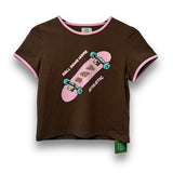 (W)Skateboard Ringer Tee