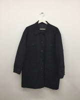 Single collar utility half coat (2color)