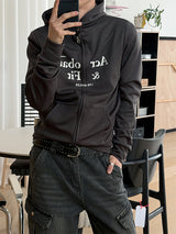 [CROP ITEM] スリムフィットジャージフードジップアップ(3color)