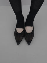 See-through long leg warmers