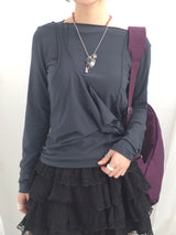 ribbon strap layer skirt