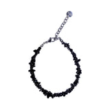 mini gemstone bracelet (black)