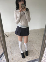 Half Pleated Skirt