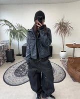 クリードステッチワッフルフーディ
