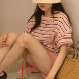 ハンズストライプ半袖Tシャツ