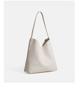 Matte Soft Leather Tote Shoulder Bag