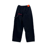 martin embroidered double-knee pants
