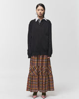 Bluesf merino wool henry neck knitwear - Black
