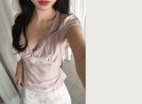 mido peach pink lace bl
