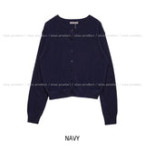 [U-BASIC/wool30%] Autumn デイリーラウンドカーディガン