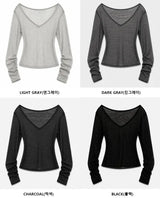 Premium Summer V-Neck Long Sleeve