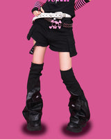 popping-! skull belt (2color)