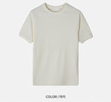 Muscle Fit Round Short-Sleeved Knitwear