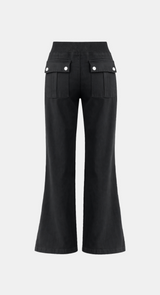[LONG/SHORT] Noel Banding Slim Bootcut Pants