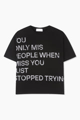 オンリー プリント クロップ Tシャツ