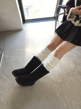 Half flatform ugg boots
