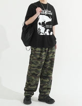 Camouflage Wide String Pants