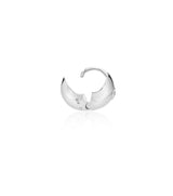 26SS★ Champagne Full Moon Silver (W) Point One-Touch Earrings XS