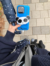 ディープブルー ラッキー ケース ＆ パンダ グリップトック セット