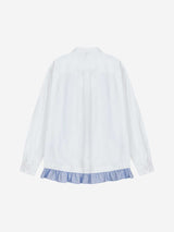 レギュラースナップフリルシャツ(WHITE)