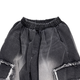 cut-off big pocket shorts