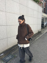 コーデュロイワイドレッグパンツ (2color)