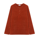 LMN St. リブド 3 バートンヘンリーネックロングスリーブ (4 colors)