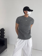 PDリブマッスルフィットショートスリーブTシャツ (3C)