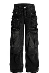 Vintage Multi Pocket Cargo Jeans