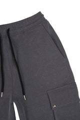 Cargo Jersey Pants - Black