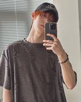 トリプル ダメージ レイヤード ショートスリーブ Tシャツ