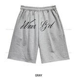 Girls フロントレタリングバミューダパンツ