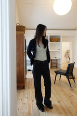 Night blue tweed cardigan (jacket)