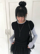 ナティンテンセルパフシャーリングショートスリーブTシャツ