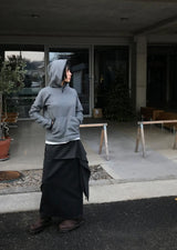 FLEECE FINGER-HOLE HOOD TOP