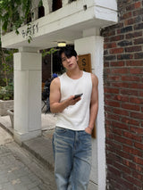 Cropped Ribbed Sleeveless