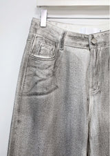 Black Spray Coated Jeans