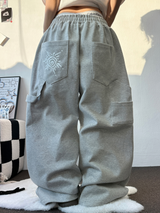 サニーサイドアップ☀カーペンターツーピンタックパラシュートバルーンスウェットパンツ 🖤🤍🩶3カラー