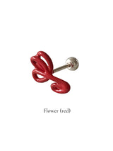 Rainbow doodle piercing (Red) 