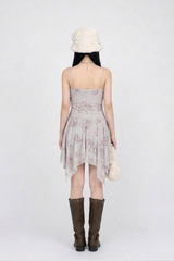 VALENTINE HAZE DRAPED MINI DRESS