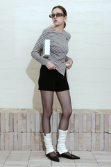 レトロアシンメトリックトップ_MELANGE GREY