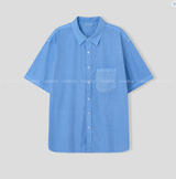  Wegner Nylon Pigment Overfit Short Sleeve Shirt
