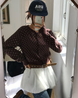 [ORIGINAL] ポキードットニットカーディガン