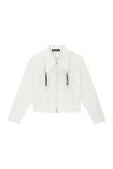 ブーブジッパークロップシャツ (FOR WOMEN)