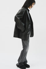 (W) Slit Flare Denim