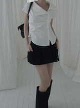 Asel Unbalance Sailor Blouse