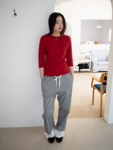 チェックレースパンツ (GREY)