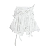 Nasty Unbalanced Shirring Skirt Leggings