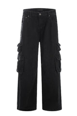 Flared Pocket Work Trousers