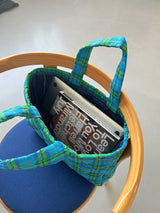 Tartan Check Padding Bag